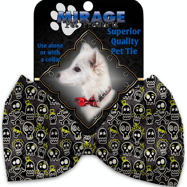 Skater Skulls Pet Bow Tie